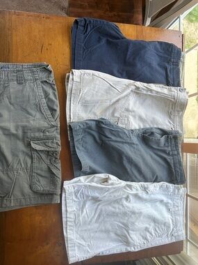 Men's Casual Shorts - Blue, Navy, Gray, White